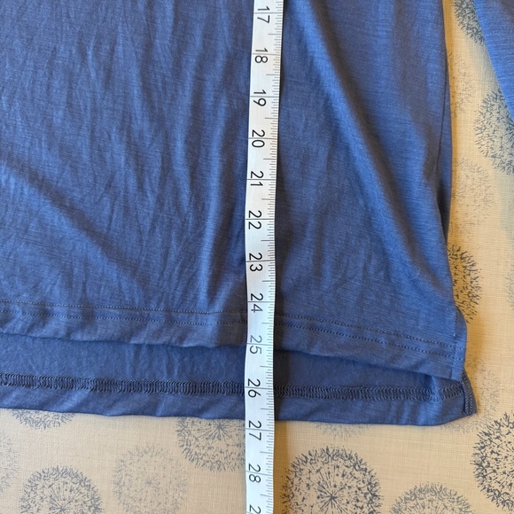 Woolx Ashlie Lounge Long Sleeve Top Merino Wool Blue Size Large - Picture 7 of 9